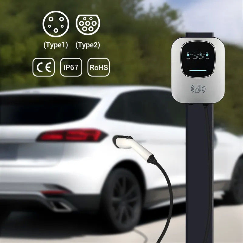 Pas Kleuren 11kw Snelle het Laden Muur Opgezette EV het Laden Post voor Huis aan