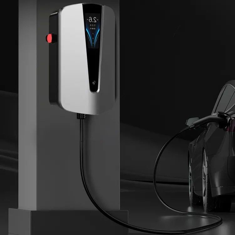 4.3 inch scherm 22 kilowatt 5m kabel muur EV-lader voor Tesla snel opladen thuis