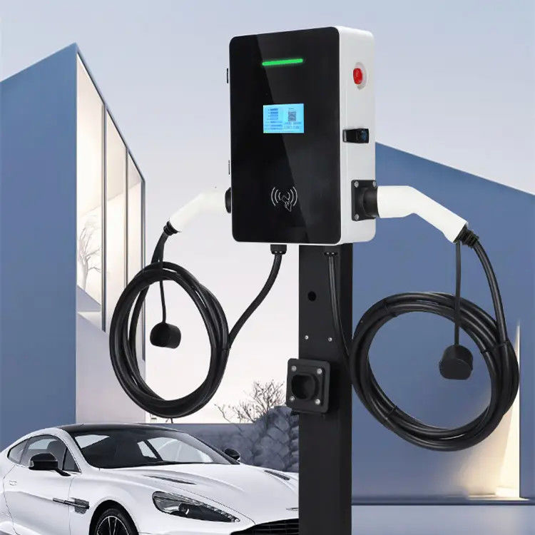 Type - 2 Dubbele Kanonnen 5m Kabel het Muur Opgezette EV het Laden Postlcd Scherm