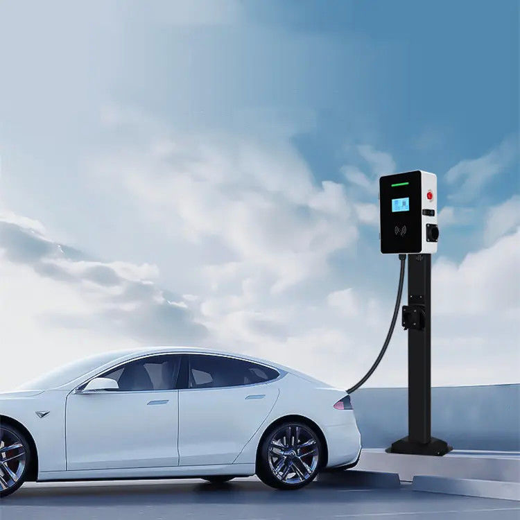 Enig Kanon Type2 7 van de Muur Opgezette EV-het Laden Postlcd het Schermkilowatts Vertoning