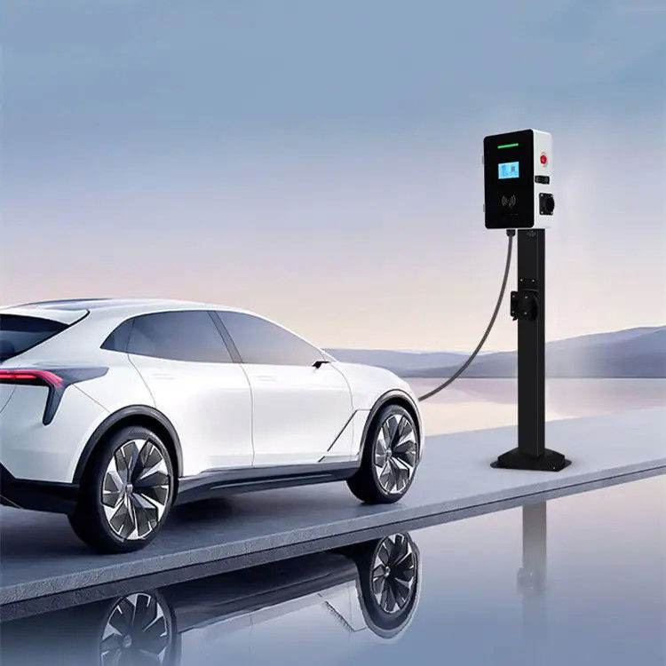Enig Kanon Type2 7 van de Muur Opgezette EV-het Laden Postlcd het Schermkilowatts Vertoning