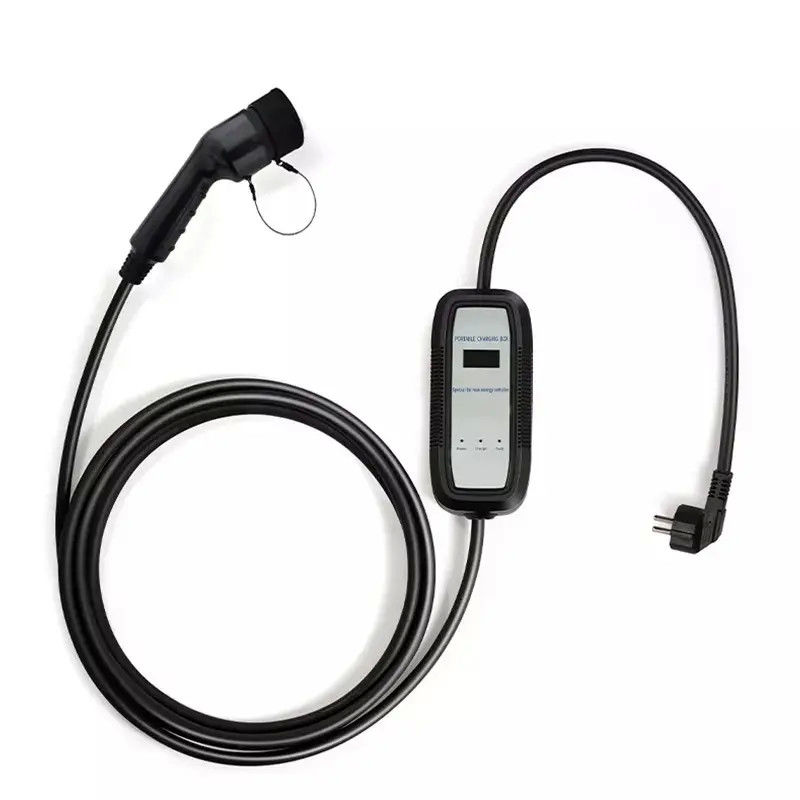 Blikwerend 32A Type 1 en Type 2 Draagbare AC EV-oplader met scherm