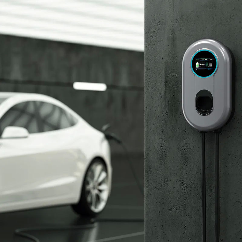 LCD-scherm Single Gun 11kw Portable EV Charger Type 2