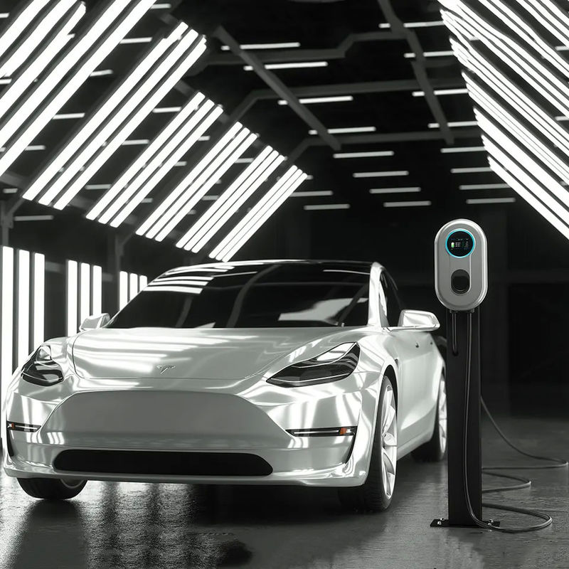 LCD-scherm Single Gun 11kw Portable EV Charger Type 2