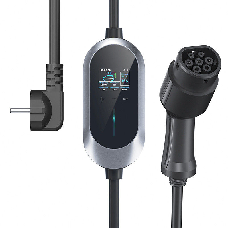 230V CEE 3 Pins Touch Button 7.2 Kw AC Fast Charger overbelasting bescherming