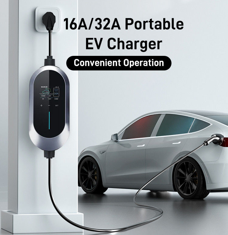 Van de het Type 17kw EU van SAE J1772 Lader van het het Kanon Draagbare Elektrische voertuig de Enige
