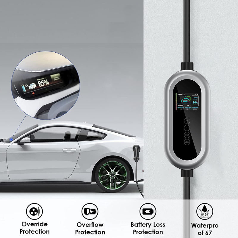 230V Type 2 commerciële elektrische autolaadmachine voor Tesla