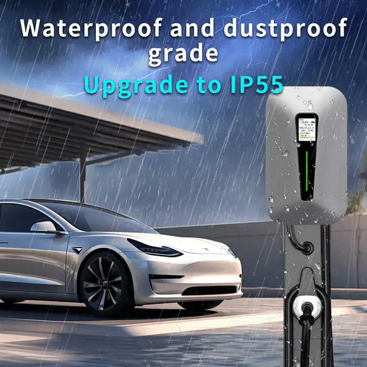 Type 1 en Type 2 RFID LCD-scherm muur EV-oplader voor alle EV-wagens