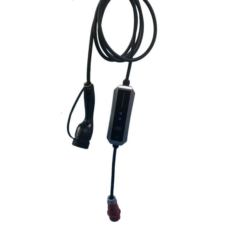 Type 1 16A/32A LED-scherm Draagbare AC EV-oplader met CEE-plug